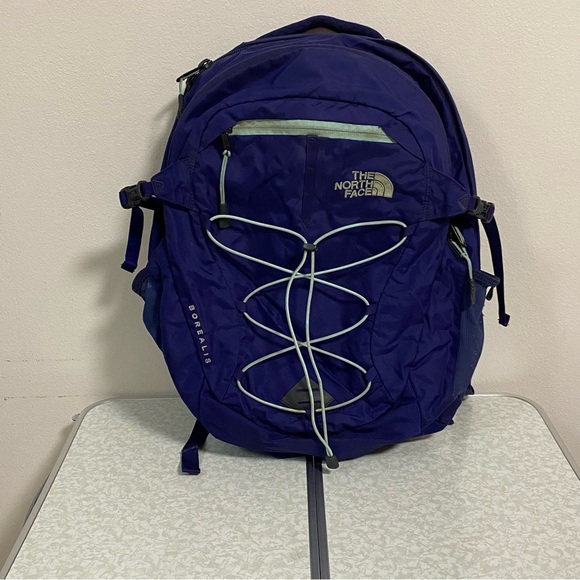 The North Face Backpack OS Blue Purple Borealis Backpack outdoor hiking Flexvent - Picture 1 of 14